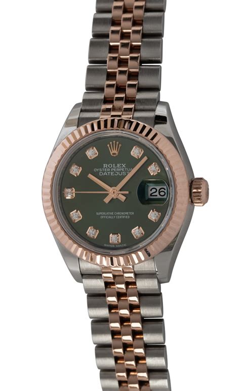 279171 rolex green|rolex lady datejust 28 diamonds.